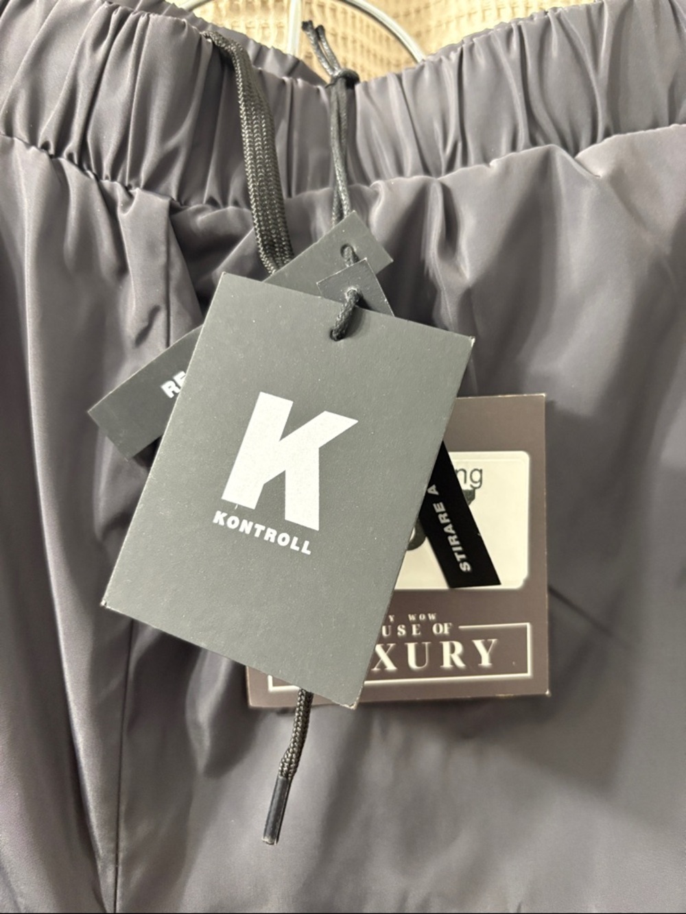 Kappa kontrol Charcoal Gray Joggers with Reflective Logo - Picture 6 of 11